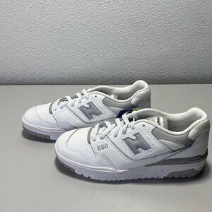 New Balance Women’s 550 Low-Top Sneakers – White/Grey – Size 9.5
